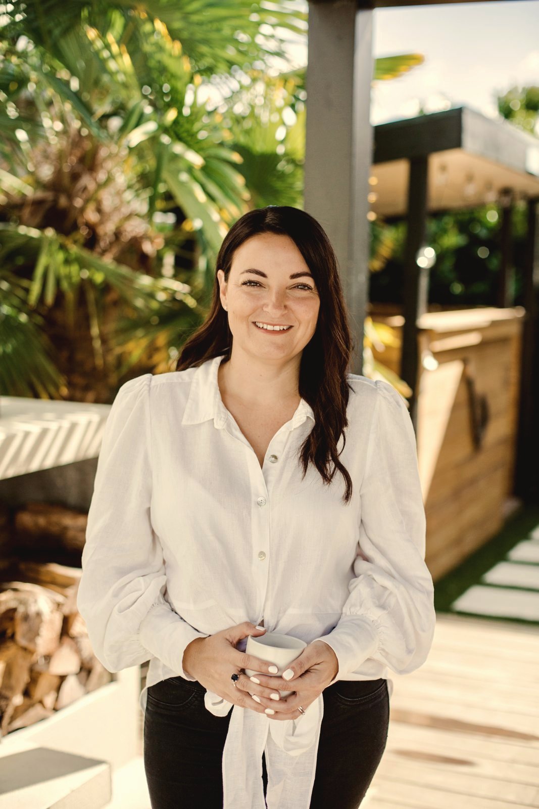 Vicki, owner of The i-Brow Room, smiling